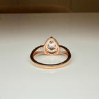 Pear Cut 1.60 CTW Lab Grown Diamond Engagement Ring: 14K Gold Split Shank