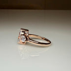Marquise Lab Grown Diamond Three Stone 14K Gold Engagement Ring