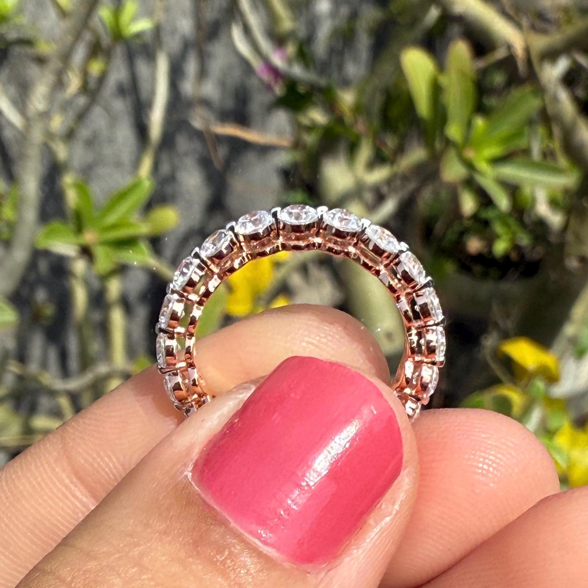 Lab Grown Diamond Eternity Band | 14K Gold Anniversary Ring