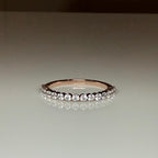 Lab Grown Diamond Eternity Band: 14K Solid Gold Wedding Ring