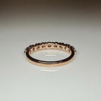 14K Gold Lab Grown Diamond Wedding Band | SGL Certified Half Eternity Ring