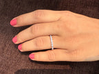 14K Gold Lab Grown Diamond Eternity Band | Stackable Wedding Ring