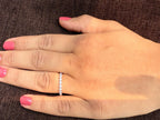 14K Gold Lab Grown Diamond Eternity Band | Stackable Wedding Ring
