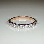 14K Gold Lab Grown Diamond Eternity Band | Stackable Wedding Ring