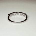 14K Gold Lab Grown Diamond Wedding Band | Seven Stone Eternity Ring