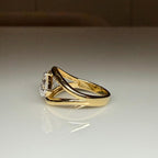 Lab Grown Diamond Toi et Moi Ring | 14K Gold Round & Pear Engagement Ring