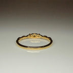 Lab Grown Diamond 14K Gold Three Stone Ring | Dainty Promise Ring