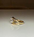 Lab Grown Diamond Toi et Moi Ring | 14K Gold Round & Pear Engagement Ring