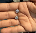 IGI Certified Lab Grown Diamond Studs | 14K Gold Bezel Earrings