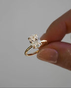 2ct Oval Lab Grown Diamond Engagement Ring | 14K Gold, IGI Certified
