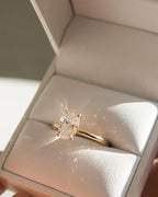 2ct Oval Lab Grown Diamond Engagement Ring | 14K Gold, IGI Certified