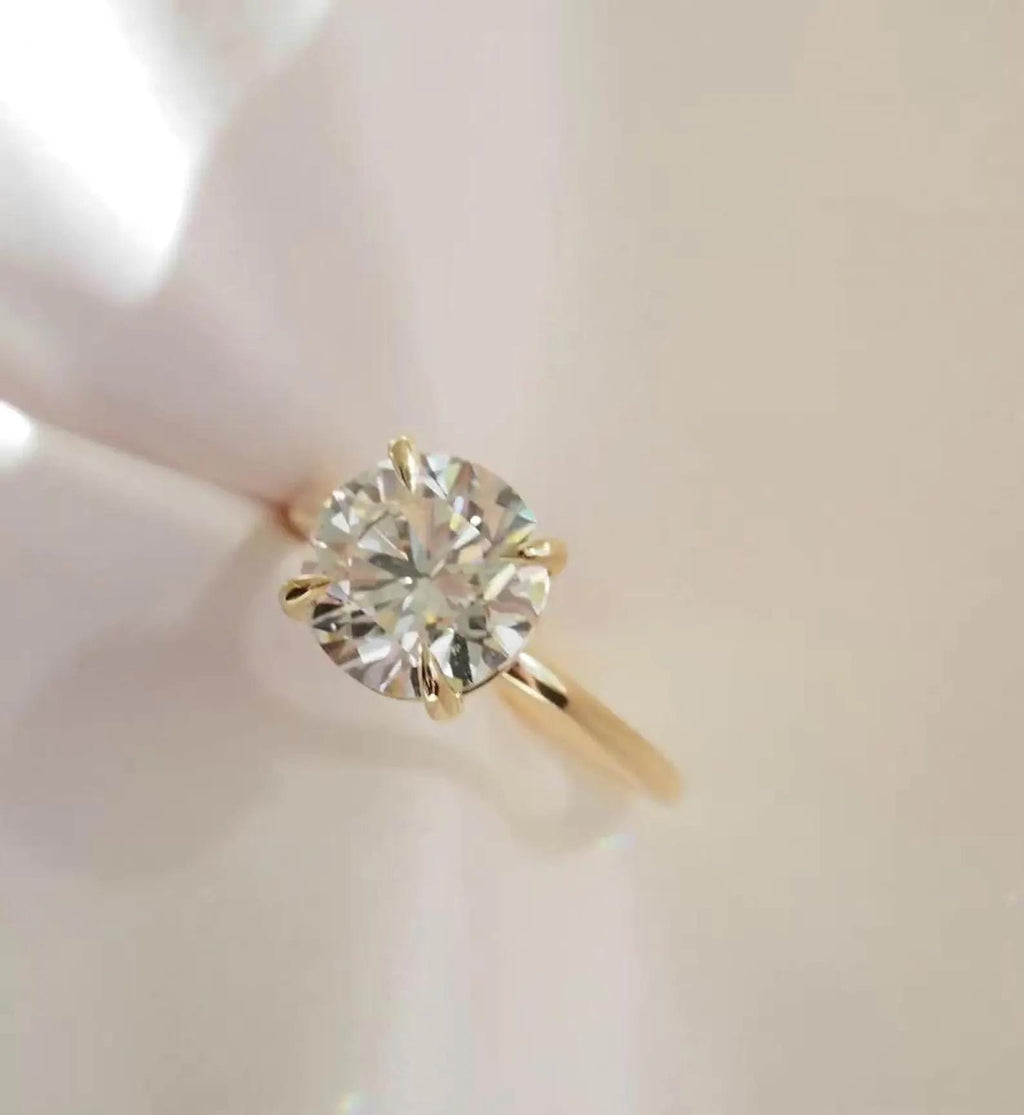 IGI Certified Lab Grown Diamond Engagement Ring | 14K Gold Solitaire