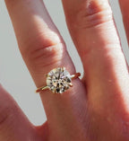 IGI Certified Lab Grown Diamond Engagement Ring | 14K Gold Solitaire