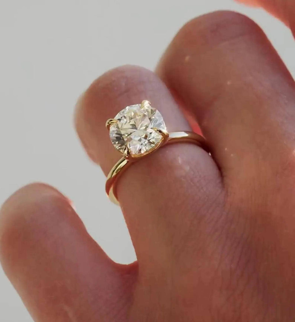 IGI Certified Lab Grown Diamond Engagement Ring | 14K Gold Solitaire