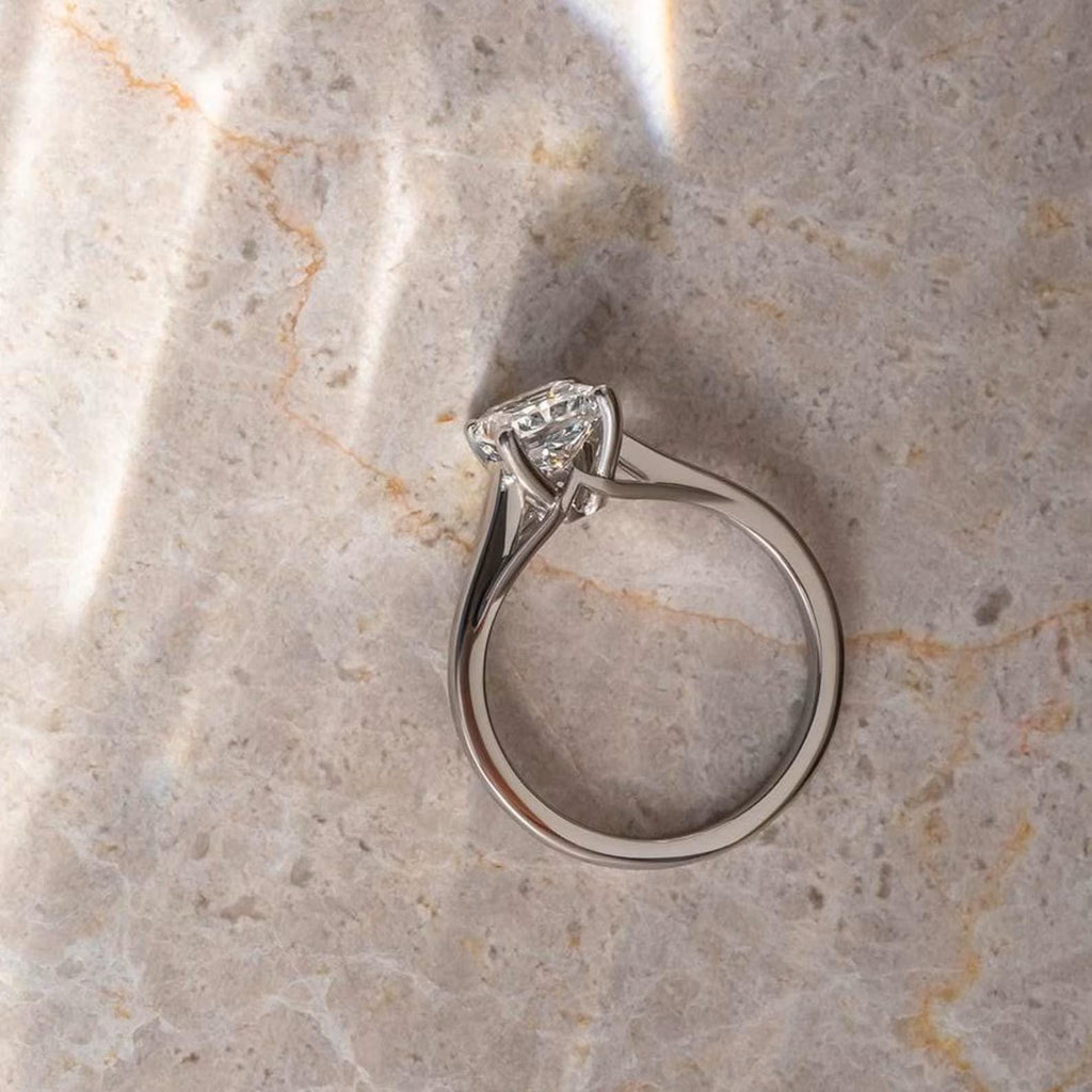 2ct Radiant Lab Grown Diamond Engagement Ring | 14K Gold Solitaire, IGI Certified