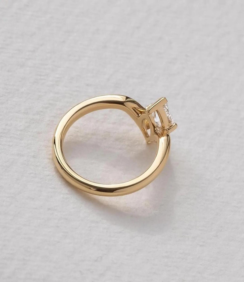1ct Marquise Lab Grown Diamond Ring | 14K Gold Solitaire, IGI Certified