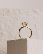 2ct Asscher Cut Lab Diamond Engagement Ring | 14K Gold Solitaire, IGI Certified