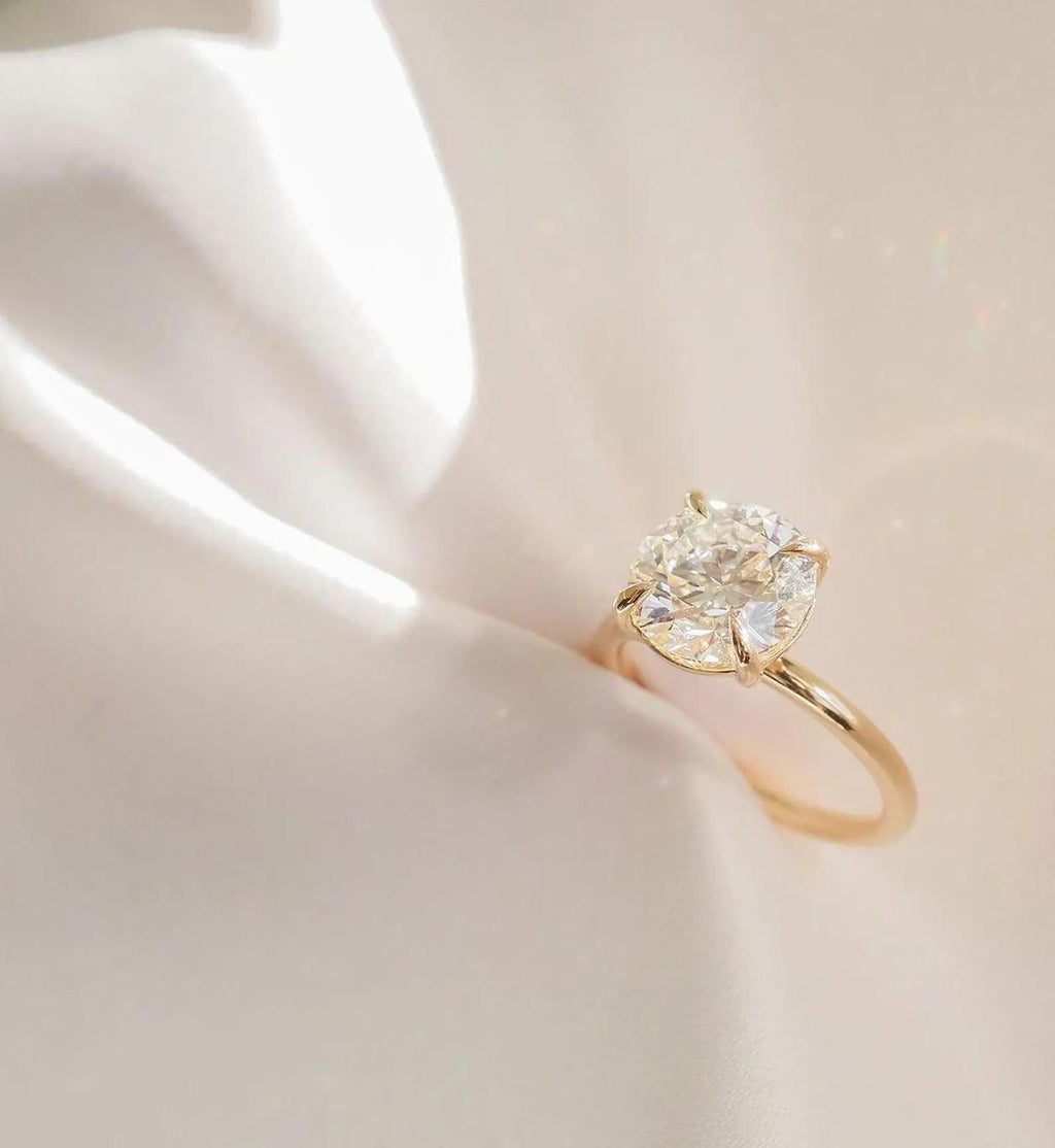 IGI Certified Lab Grown Diamond Engagement Ring | 14K Gold Solitaire