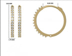 14K Gold Lab Grown Diamond Huggie Earrings | Pavé Hoop Pair
