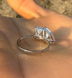 Lab Grown Diamond Toi et Moi Ring | 14K Gold Pear & Emerald Cut