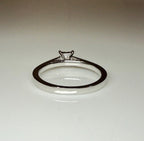 Princess Cut Lab Grown Diamond Ring: 14K Gold Solitaire, IGI Certified