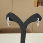 14K Gold Lab Grown Diamond Hoop Earrings: 3CTW, 18MM