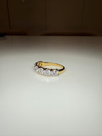 14K Gold Lab Grown Diamond Wedding Band | 4.5MM Seven Stone Eternity Ring