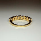 14K Gold Lab Grown Diamond Wedding Band | 4.5MM Seven Stone Eternity Ring
