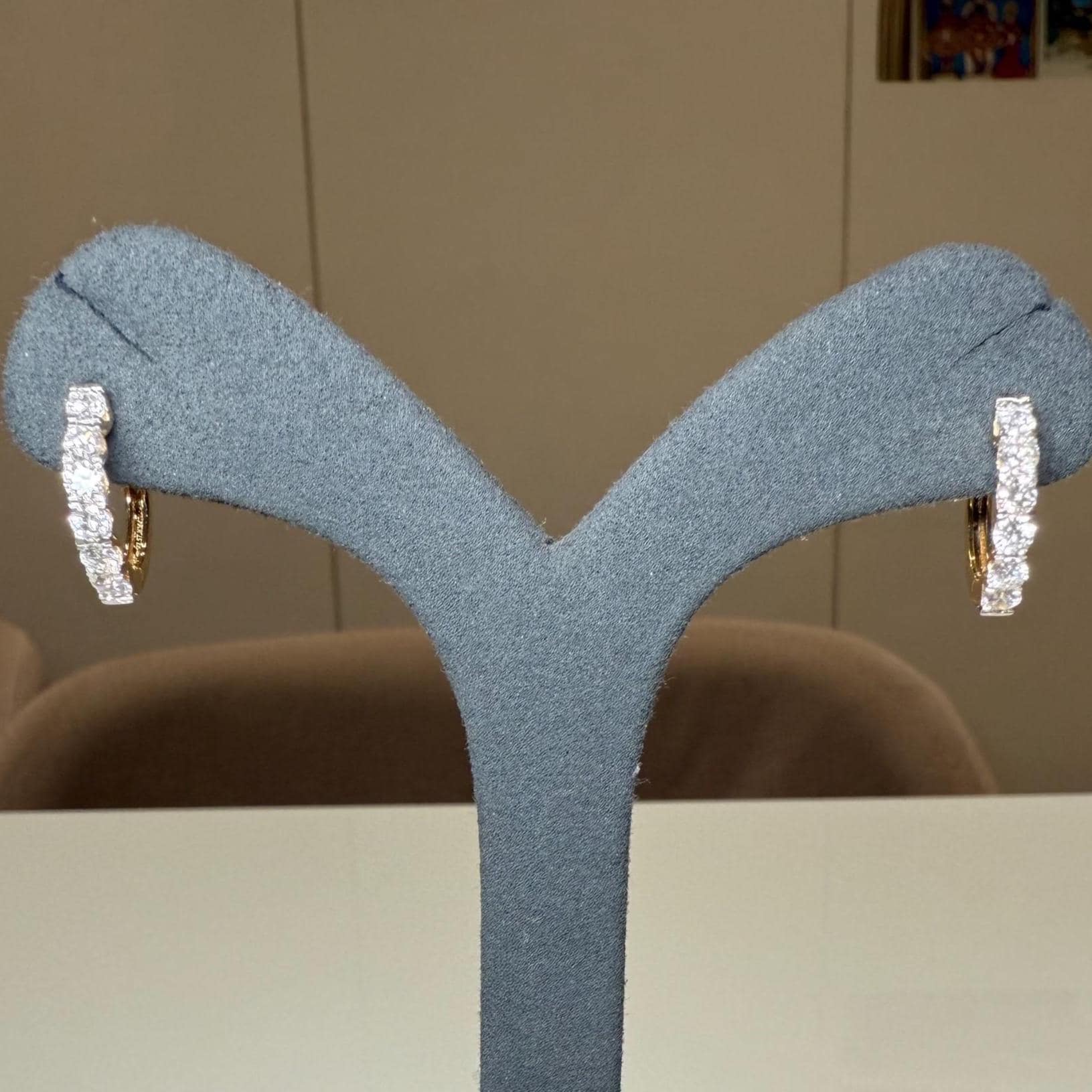 14K Gold Lab Grown Diamond Huggie Earrings (1.00 ctw)