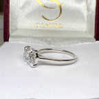 2.5CT Oval Lab Grown Diamond Solitaire Ring | 14K Solid Gold, IGI Certified