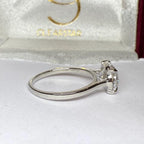 2.5CT Oval Lab Grown Diamond Solitaire Ring | 14K Solid Gold, IGI Certified