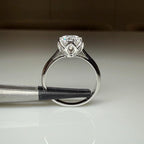 1.25CT Round Lab Grown Diamond Engagement Ring | Tulip Setting Solitaire, IGI Certified, 14K Gold