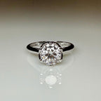 1.25CT Round Lab Grown Diamond Engagement Ring | Tulip Setting Solitaire, IGI Certified, 14K Gold