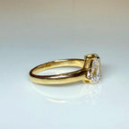 Lab Grown Diamond Toi et Moi Ring | Pear & Emerald Cut Engagement Ring | 14K Gold