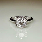 1.25CT Round Lab Grown Diamond Engagement Ring | Tulip Setting Solitaire, IGI Certified, 14K Gold
