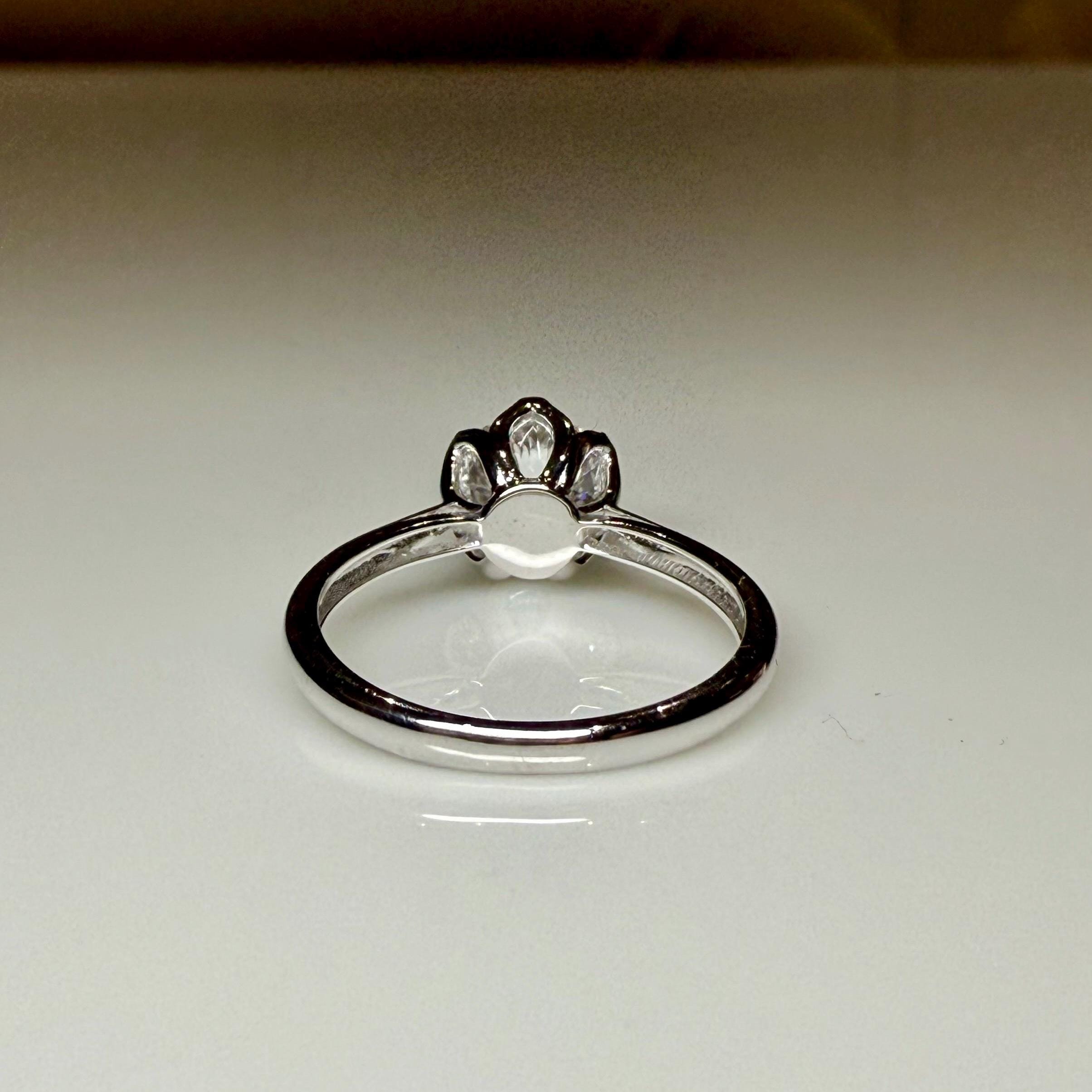 1.25CT Round Lab Grown Diamond Engagement Ring | Tulip Setting Solitaire, IGI Certified, 14K Gold