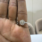 1.25CT Round Lab Grown Diamond Engagement Ring | Tulip Setting Solitaire, IGI Certified, 14K Gold
