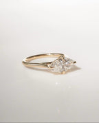 1.5CT Marquise Lab Grown Diamond Ring | East West Solitaire Engagement 14K Gold