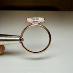 Marquise Cut Lab Grown Diamond Ring | East West Solitaire | 14K Solid Gold Engagement Ring