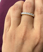 Lab Grown Diamond Eternity Band: 2.50ctw 14K Gold Wedding Ring