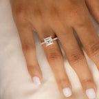 Princess Cut Lab Diamond Engagement Ring | 14K Solid Gold IGI Certified 2.20ct