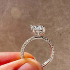 Oval Cut Lab Diamond Engagement Ring | 14K Solid Gold IGI Certified 2.20ct