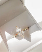 2ct Marquise Lab Grown Diamond Engagement Ring | 14K Gold, IGI Certified