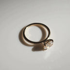1.5CT Oval Lab Grown Diamond Ring | East West Solitaire Engagement 14K Gold