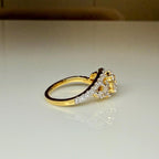 1.60CTW Lab Grown Diamond Engagement Ring | Round Center, Marquise Side Stones | 14K Gold