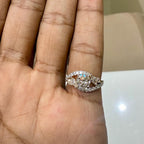 1.60CTW Lab Grown Diamond Engagement Ring | Round Center, Marquise Side Stones | 14K Gold