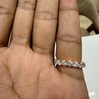 Lab Grown Diamond Full Eternity Band | 14K Solid Gold Wedding Ring 3.5MM Round Diamonds