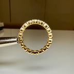 Lab Grown Diamond Full Eternity Band | 14K Solid Gold Wedding Ring 3.5MM Round Diamonds