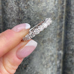 14K Solid Gold Full Eternity Ring | Lab Grown Round Diamonds Wedding Band