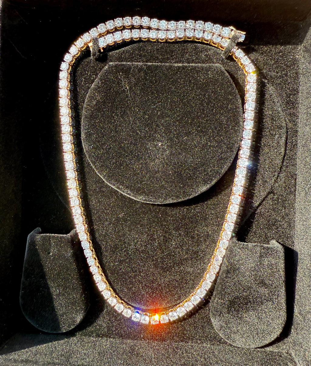 Lab Grown Diamond Tennis Necklace | 14K Solid Gold, SGL Certified, 4.50MM